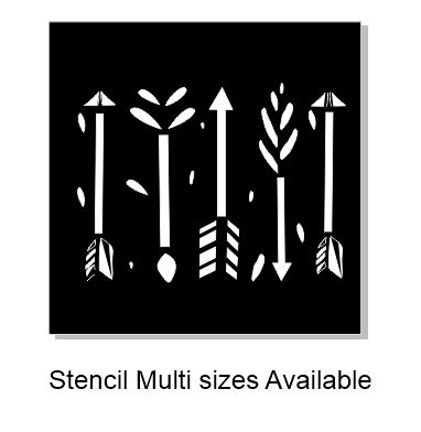 Arrow Stencil Multi sizes Available min buy 3